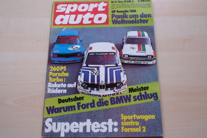 Deckblatt Sport Auto (11/1974)